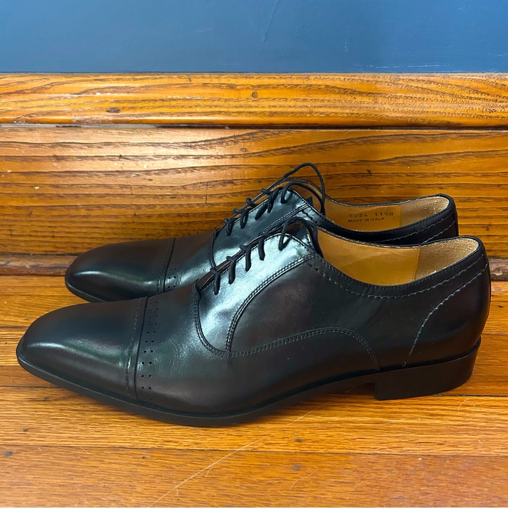 DeLaRentis Italian Leather Dress Shoes